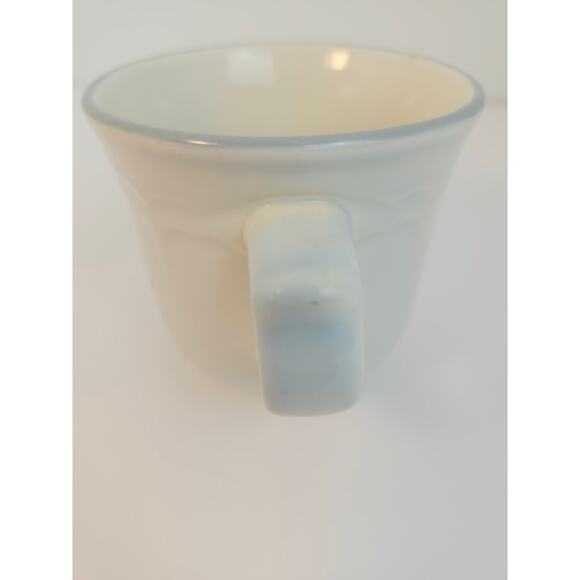 Pfaltzgraff Poetry Blue Rose Vintage Cup And Saucer Glossy Coffee Tea - Picture 5 of 12